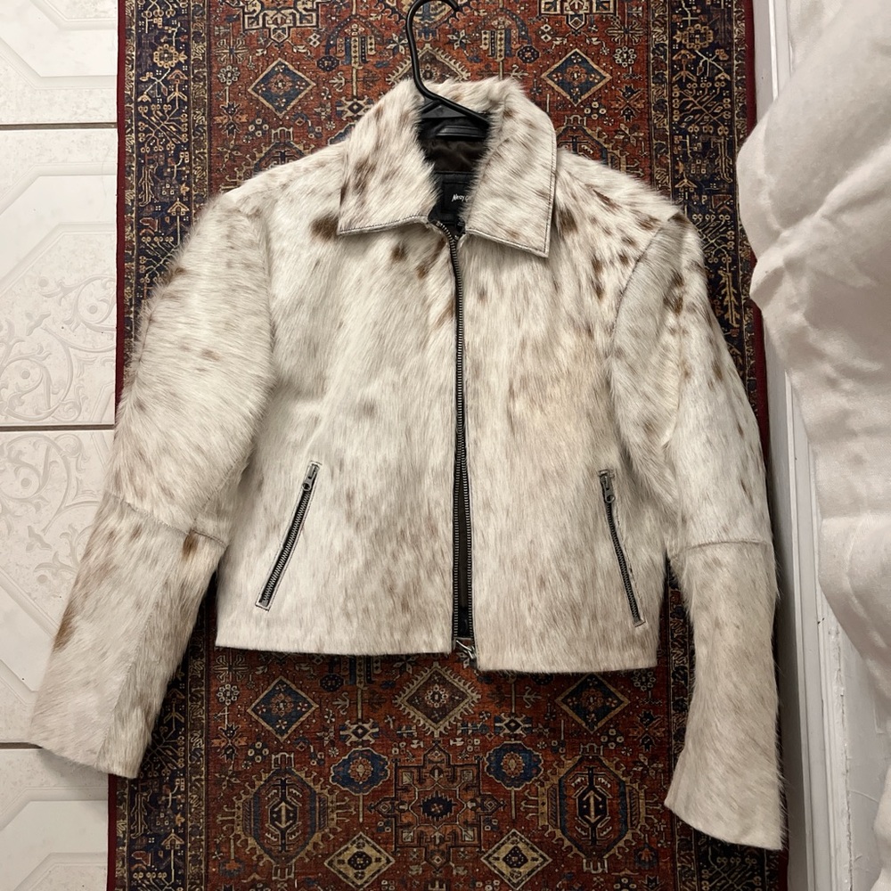 100% Cow Hide Leather Jacket Oversized